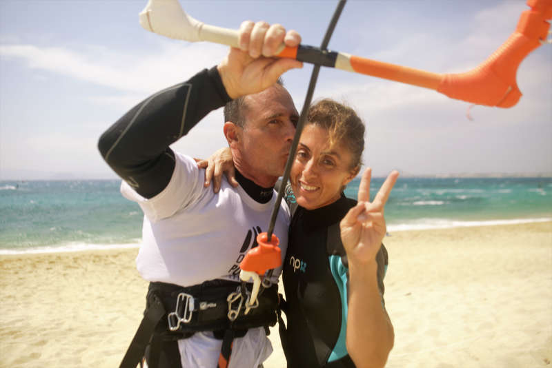 Luciana and Michele Flisvos Kite Centre